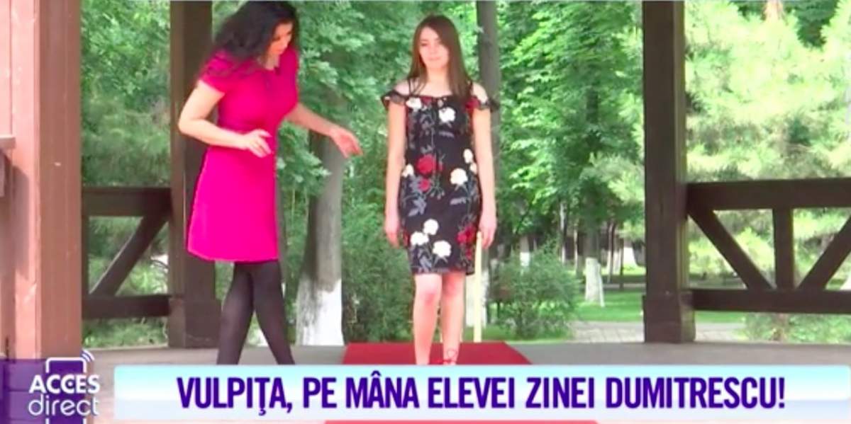 VIDEO / Vulpiţa, pregătită să fie regina podiumurilor! Așa arată Veronica Stegaru în pantofii unui fotomodel