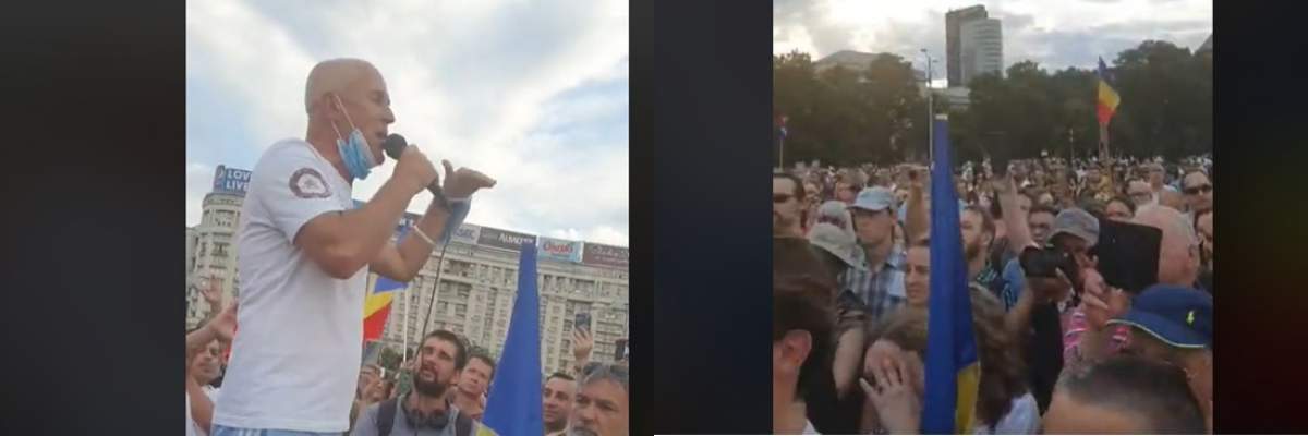 Mugur Mihăescu, în mijlocul protestelor împotriva Legii Carantinării din fața Guvernului! ”Cine spunea că n-am curajul să ies” / VIDEO