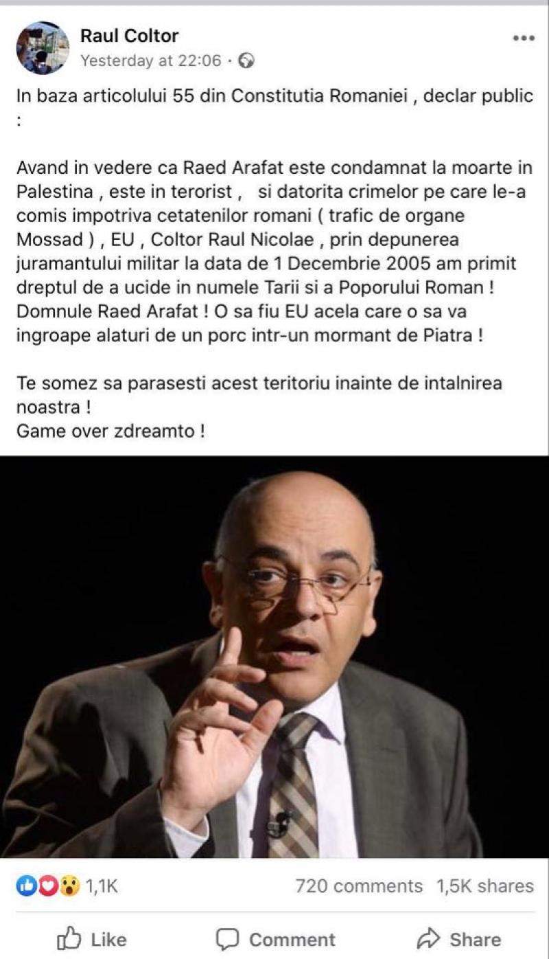 Cine este bărbatul care l-a amenințat cu moartea pe Arafat. Ce legătură are cu cazul Caracal!/ FOTO