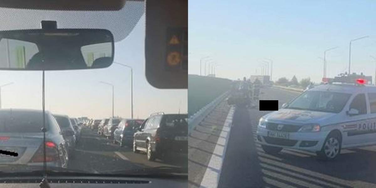 Carambol pe Autostrada Soarelui! S-au format cozi imense, iar circulația a fost restricționată! / FOTO