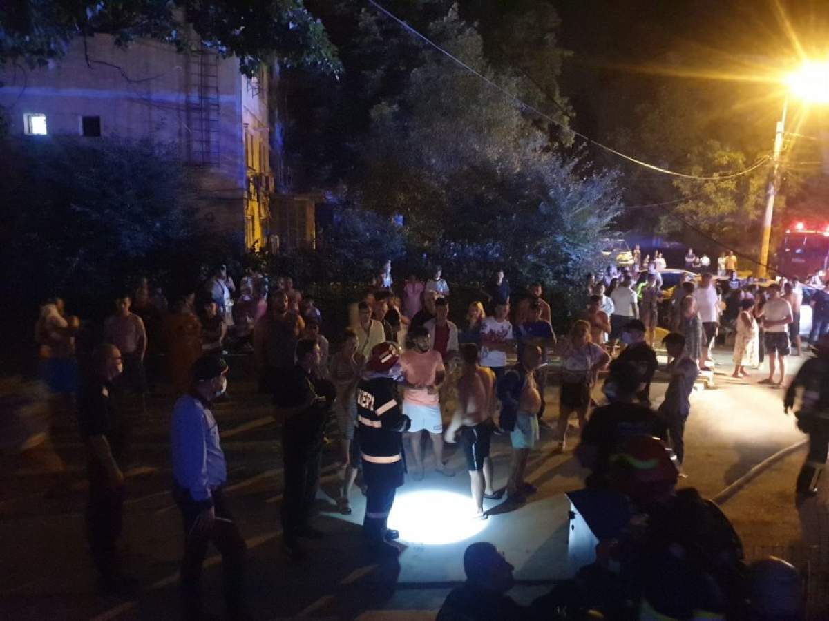 Incendiu devastator la un bloc Galați! Zeci de persoane, evacuate în toiul nopții