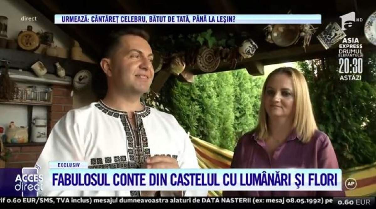Motivul conflictelor dintre Robert Târnăveanu și soția lui! Cei doi locuiesc într-o casă asemeni unui castel, cu flori și lumânări! / VIDEO