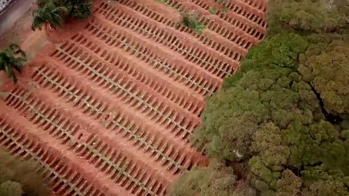 Imagini cutremurătoare cu sute de morminte ale morților de Covid-19 din Brazilia! Numărul de infectări a depășit 2 milioane / FOTO