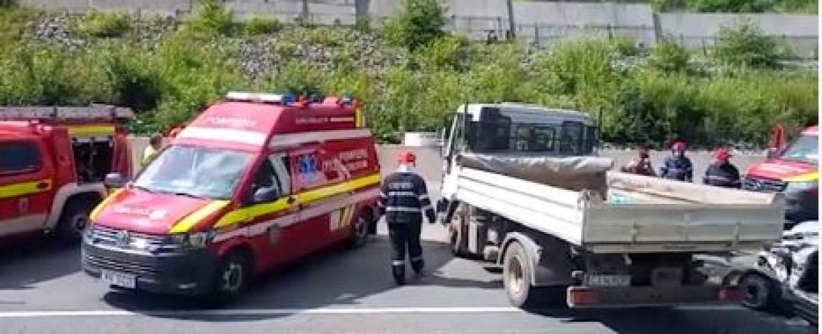 Accident devastator în Cluj. Un bărbat a murit, după ce șoferul unei autoutilitare a pătruns pe contrasens / VIDEO