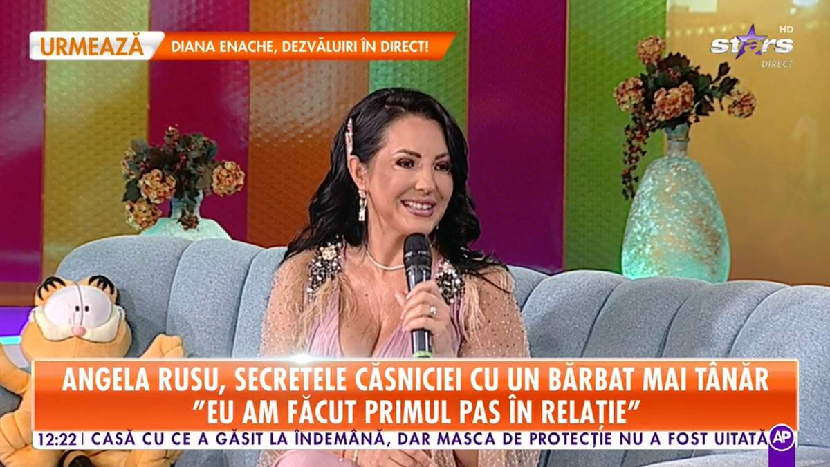 Angela Rusu, secretul căsniciei cu soțul său mai tânăr! ”Am făcut primul pas. M-a refuzat de trei ori”