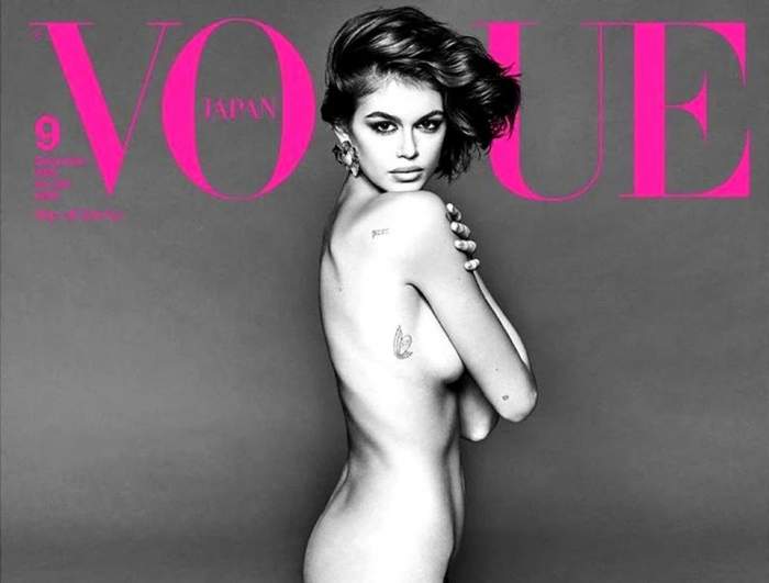 Fiica lui Cindy Crawford a pozat nud