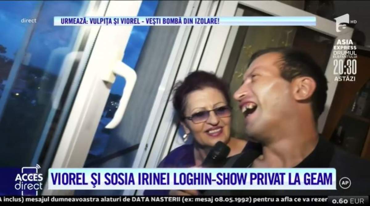 Viorel și sosia Irinei Loghin, show privat de la geam! Soțul Vulpiței a luat lecții de canto de la artistă /  VIDEO
