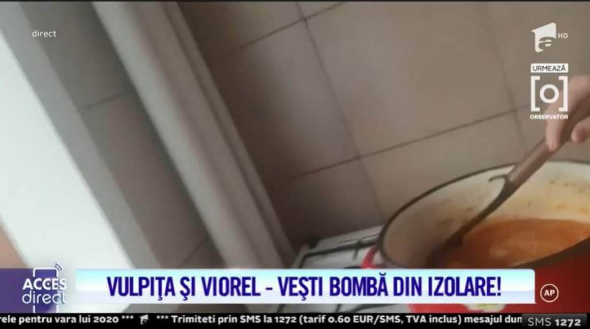 Vulpița s-a filmat direct de la cratiță! De când este în izolare, Veronica a devenit tare gospodină: ”Hai la o ciorbă” / VIDEO