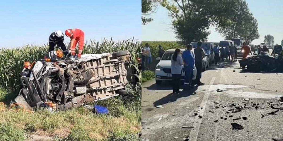 Tragedie pe o șosea din Iași! Un mort și trei răniți, după ce o șoferiță a intrat cu mașina pe contrasens! / FOTO