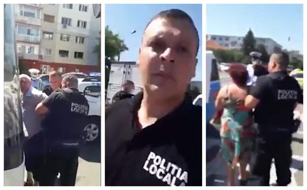 Șofer de autobuz din Bacău încătușat, pentru că nu purta mască de protecție! Cum au reacționat martorii / VIDEO