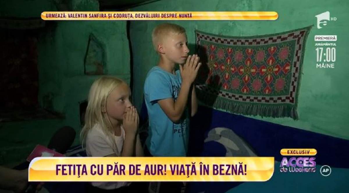Drama frățiorilor cu păr de aur! Abandonați de mamă la 2 ani, cei doi își trăiesc viața în beznă! / VIDEO
