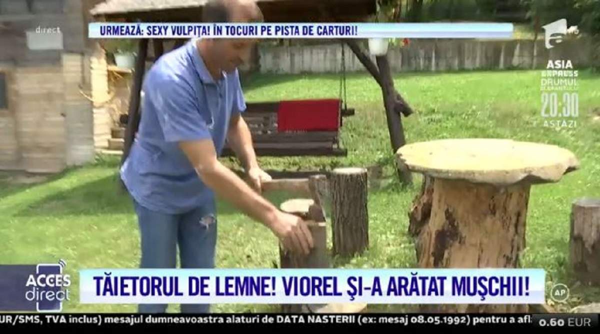 Viorel, tăietor de lemne, iar Veronica, cea mai tare bucătăreasă! Cum și-a răsfățat Vulpița soțul! / VIDEO