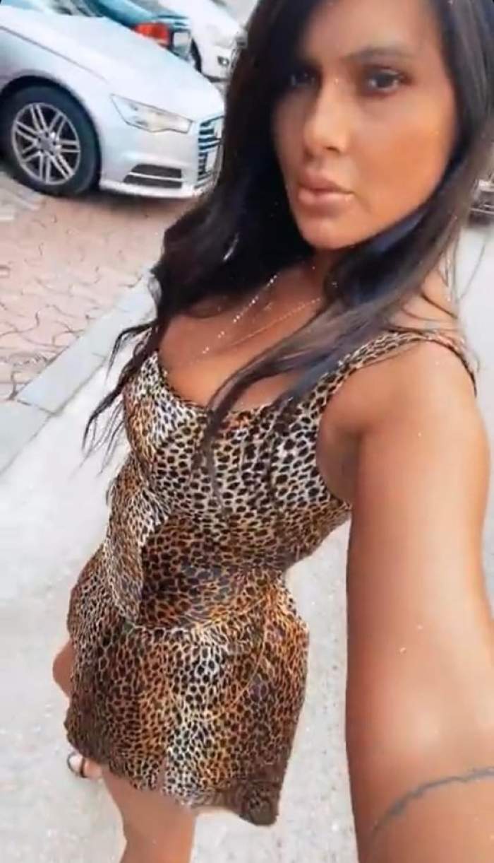 Roxana Dobre e sexy rău! Regina lui Salam, apariție incendiară într-o rochie mulată animal print / FOTO