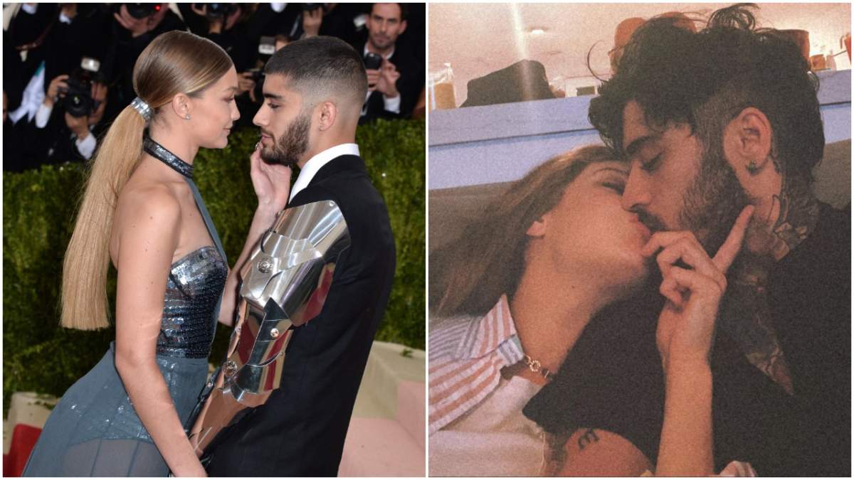 Gigi Hadid și Zayn Malik, sărut pătimaș în fața tuturor