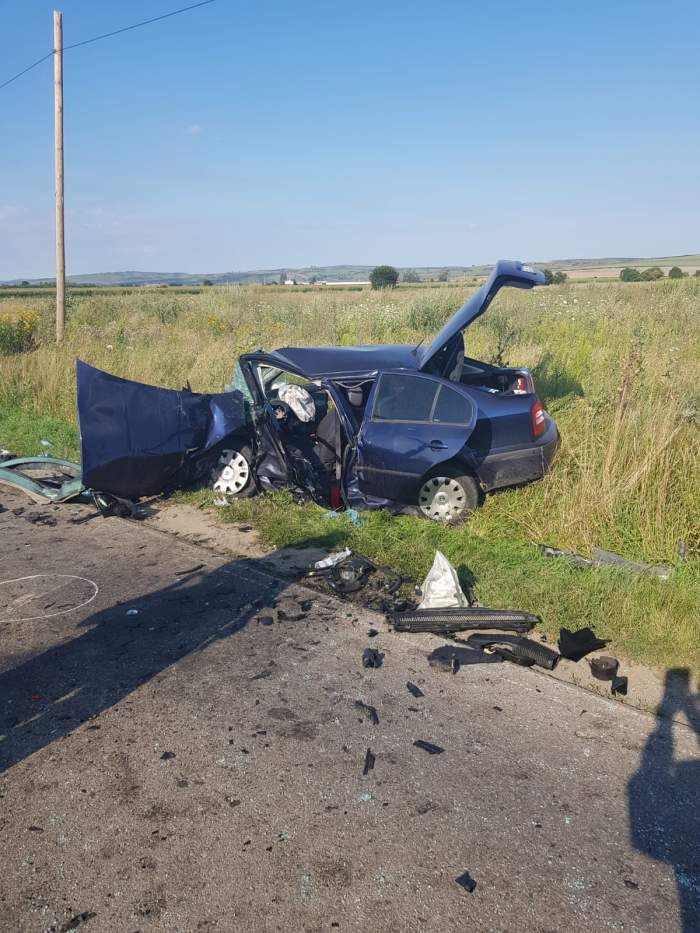 Accident grav la Sibiu! Trei mașini implicate, cinci victime, o femeie în comă/ FOTO