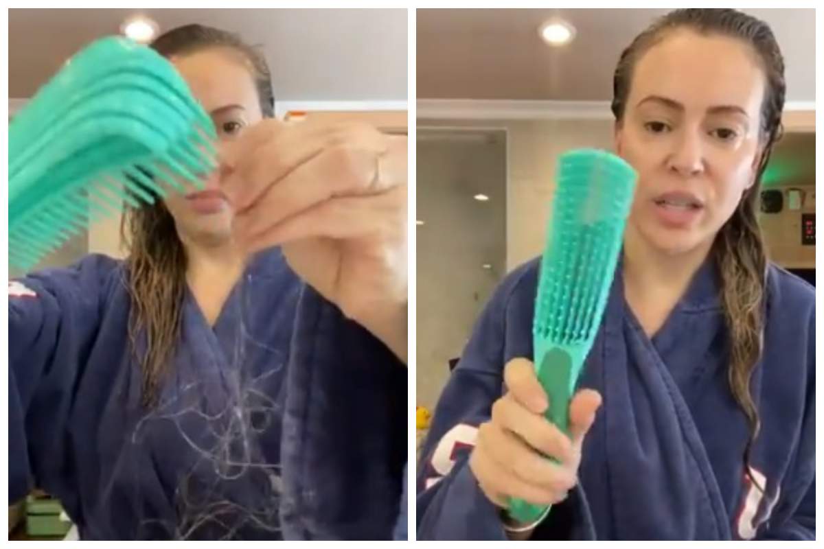 Alyssa Milano se confruntă cu o cădere masivă a părului din cauza coronavirusului: „Purtați blestemata de mască!”