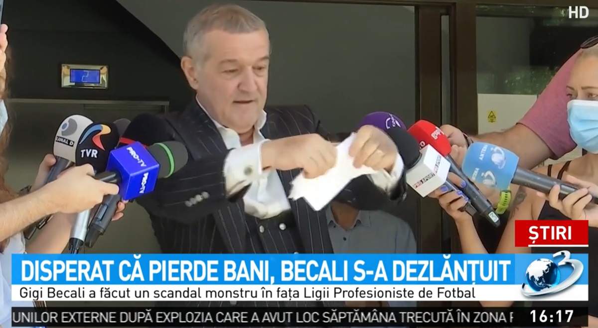 Gigi Becali, disperat că echipele din Liga 1 nu primesc banii din drepturile TV. S-a înfuriat și a rupt actul adițional. ”Nu accept să fiu luat de prost”