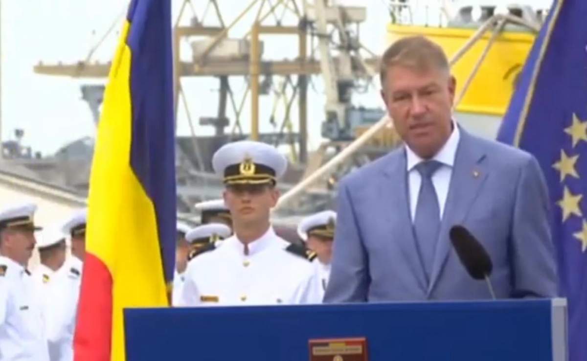 Klaus Iohannis, discurs de Ziua Marinei adaptat pandemiei. „Regiunea Mării Negre trebuie să fie un spațiu sigur și predictibil. Obiectivele noastre rămân neschimbate”