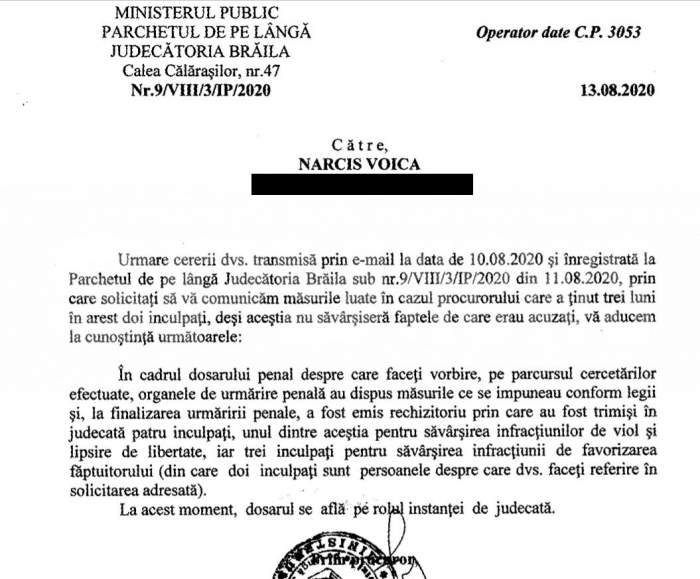 Document incredibil în cazul tinerilor arestați pentru un viol pe care nu l-au comis / Procurorii au rezolvat cazul din pix