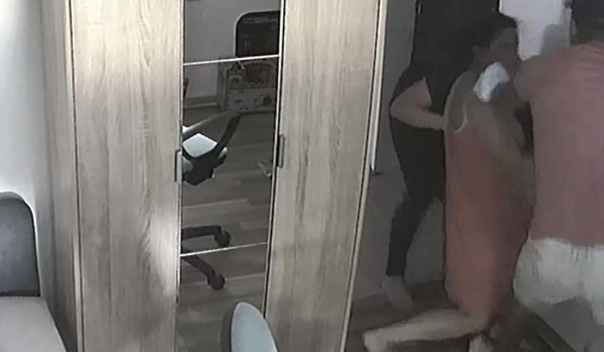 Imagini șocante cu o femeie snopită în bătaie de soț, deși avea ordin de restricție! Ce decizie au luat autoritățile în acest sens / VIDEO