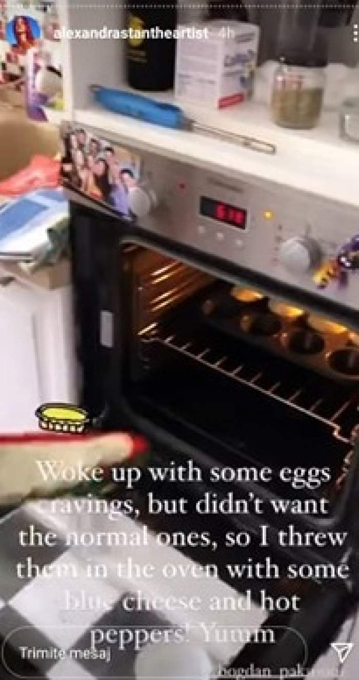 Alexandra Stan a lăsat fițele și a ajuns la cratiță! Imagini rare cu vedeta în bucătărie: “Mi-era prea foame”
