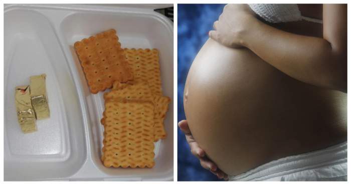 Revoltător! Ce mânâncă pacientele de la Maternitatea din Sibiu! Explicația reprezentanților spitalului: „Imaginile sunt incomplete” / FOTO