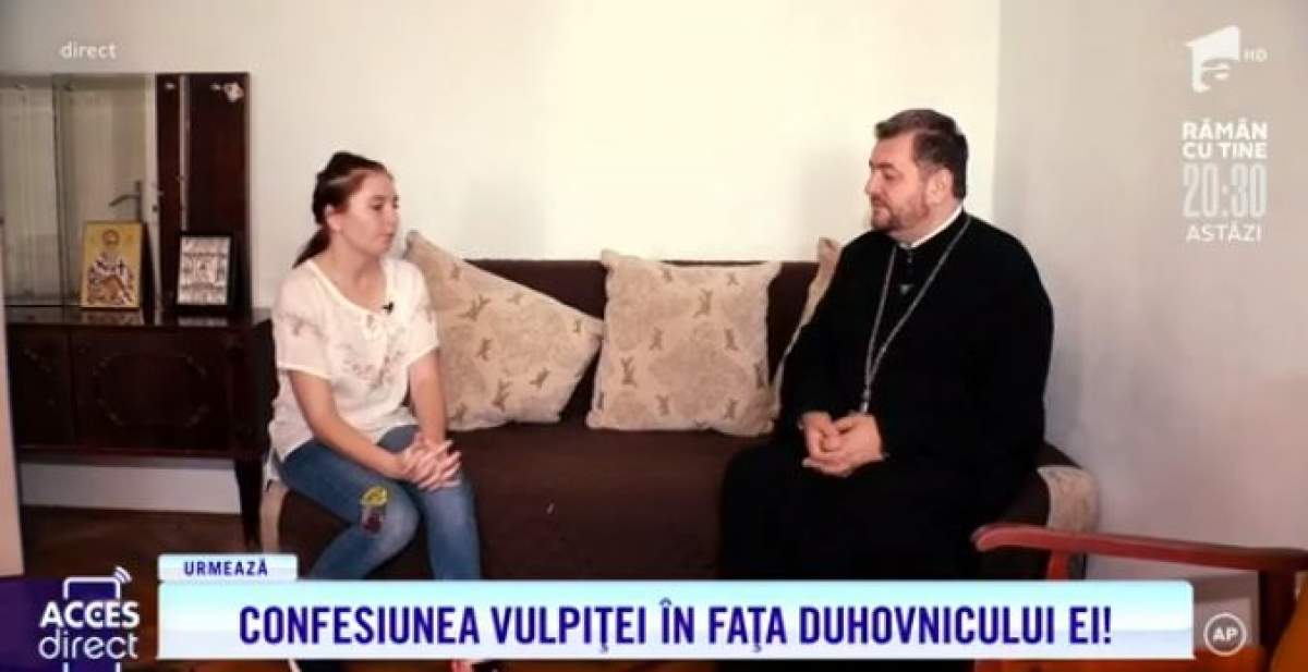 Vulpița a chemat preotul acasă. Tânăra din Blăgești și-a recunoscut toate greșelile: ”Îmi pare rău” / VIDEO