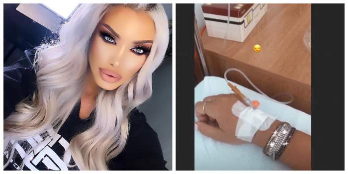 Loredana Chivu, de urgență la spital! Blondina este la perfuzii / FOTO 