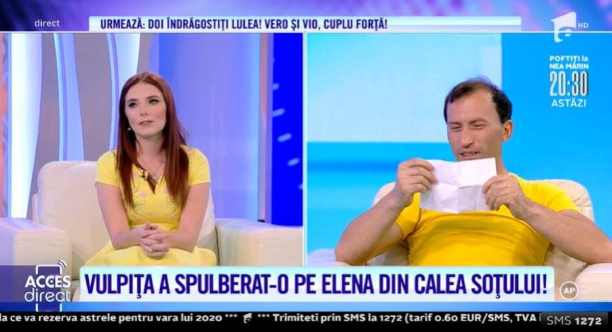 Vulpița, bilețel de dragoste pentru Viorel, în direct! Veronica nu vrea să-l piardă nici în ruptul capului: ”Când iubești o persoană... ” / VIDEO 