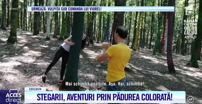 Soții Stegaru, plimbare cu peripeții prin pădurea colorată!  Viorel a fost cel mai bun fotograf pentru Vulpița / VIDEO