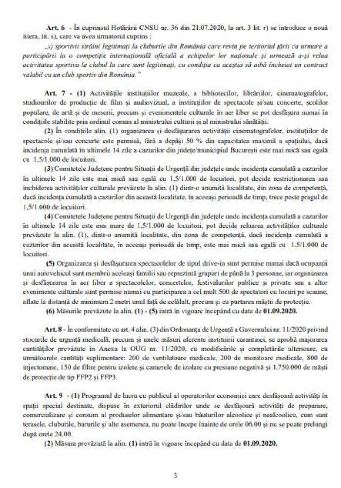 Document oficial! Ce măsuri de relaxare trebuie să respecte românii începând cu 1 septembrie! Decizia luată de CNSU