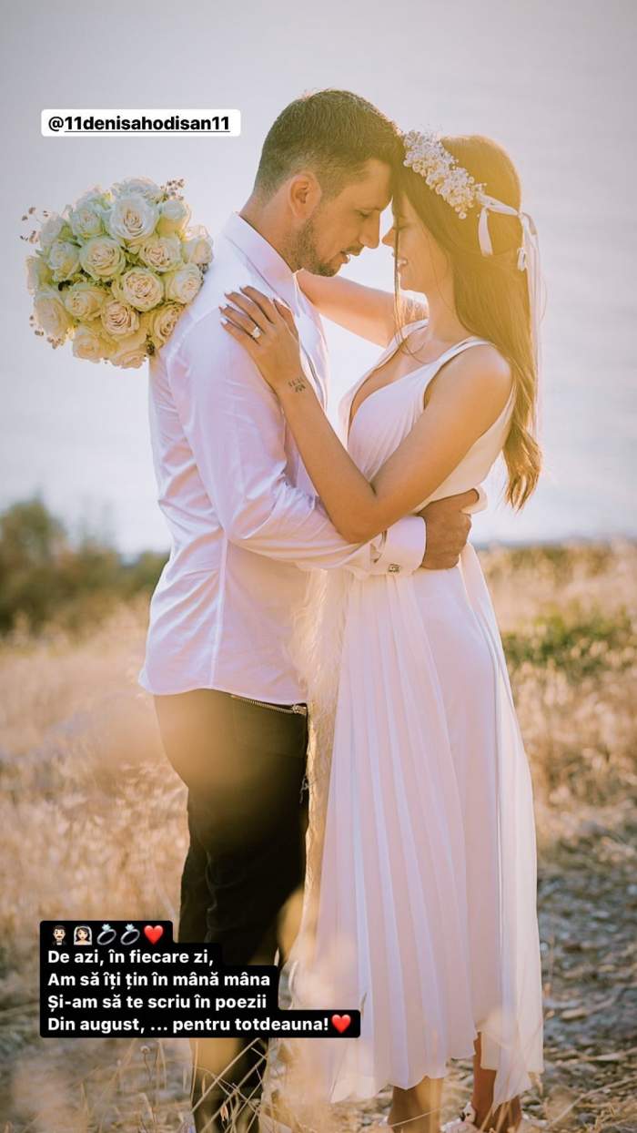 Flick s-a căsătorit! Imagini de la nunta cu frumoasa Denisa / FOTO