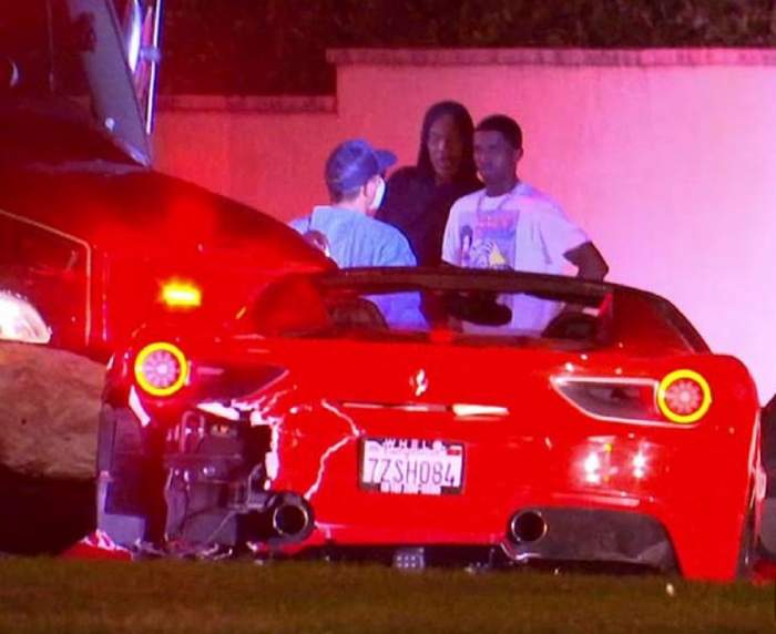 Fiul lui P. Diddy, implicat într-un accident în Beverly Hills! Cum arată Ferrari-ul rapper-ului, după impactul violent! / FOTO