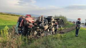 Accident grav în Hunedoara! Un bărbat a murit, după ce a adormit la volan / VIDEO