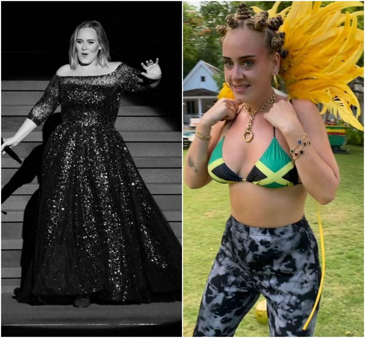 Adele, înainte și după ce a slăbit 50 de kilograme