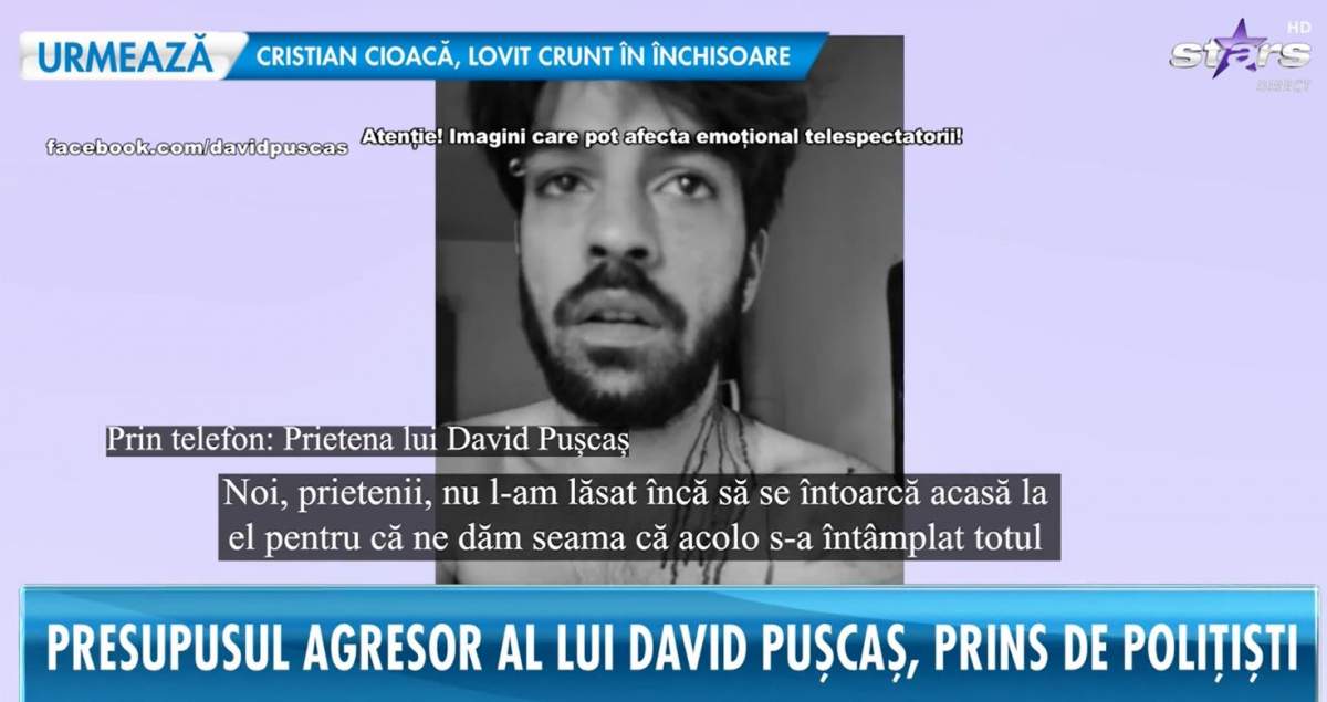 Agresorul fiului Luminiței Anghel, David Pușcaș, a fost prin de oamenii legii