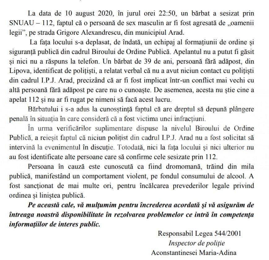 Lovitură de teatru în cazul polițiștilor acuzați că au maltratat un cerșetor infirm / Document exclusiv