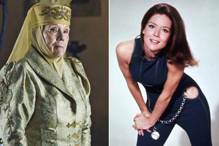 Poze cu Diana Rigg tânără.