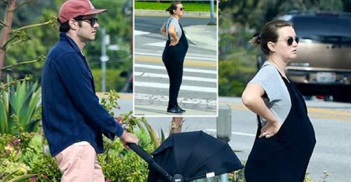 Leighton Meester, surprinsă de paparazzi pe stradă, alături de soțul ei, când era însărcinată