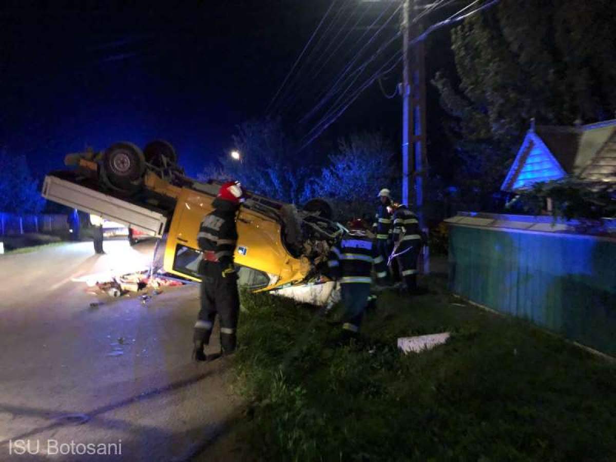 Accident teribil la Botoșani! Două persoane au murit, izbite de o autoutilitară. Șoferul consumase băuturi alcoolice