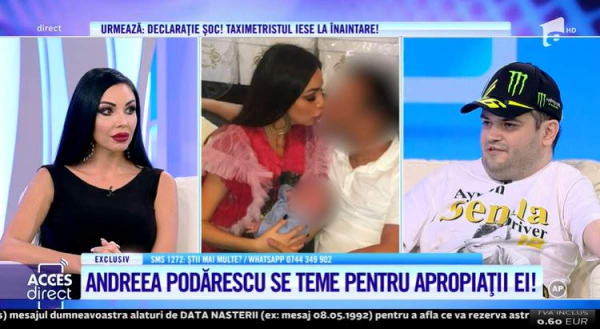 Andreea Podărescu și prietenul său, în platou la ”Acces Direct”.