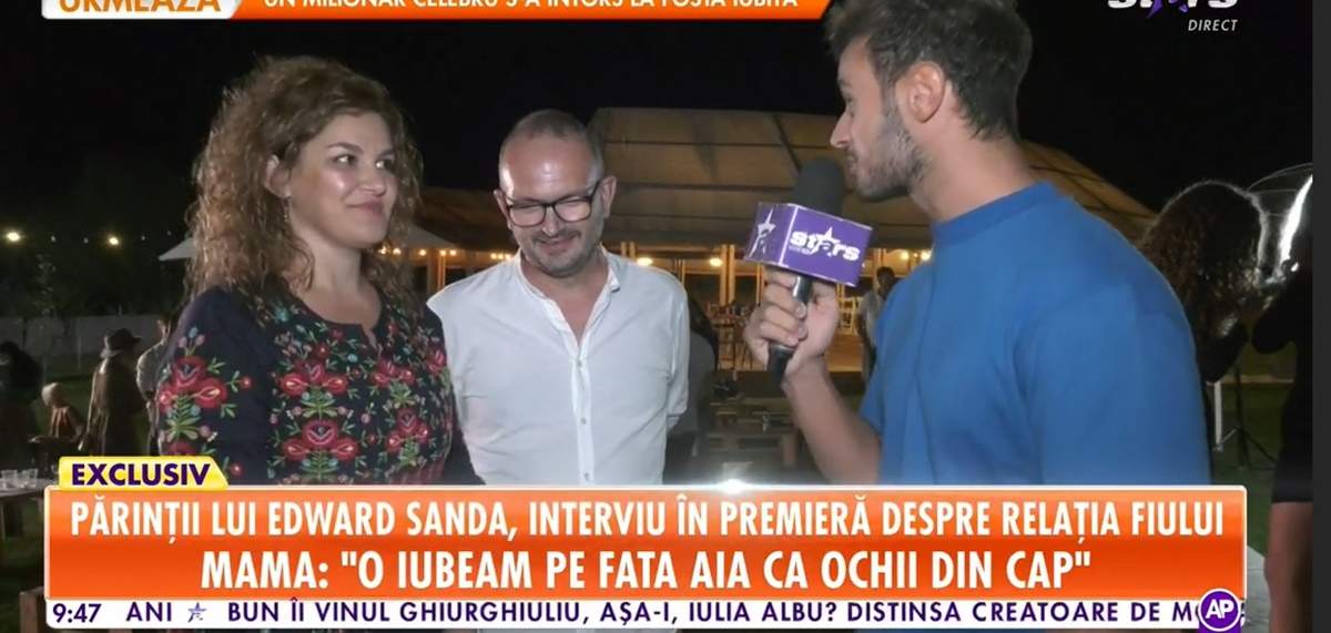 Dima Trofim alături de părinții lui Edward Sanda