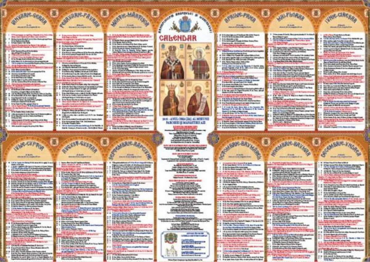Calendar ortodox, sâmbătă, 19 septembrie.