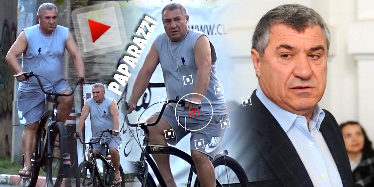 Victor Becali a lăsat bolizii de lux pe o bicicletă! Afaceristul, surprins la plimbare prin oraș! / VIDEO PAPARAZZI
