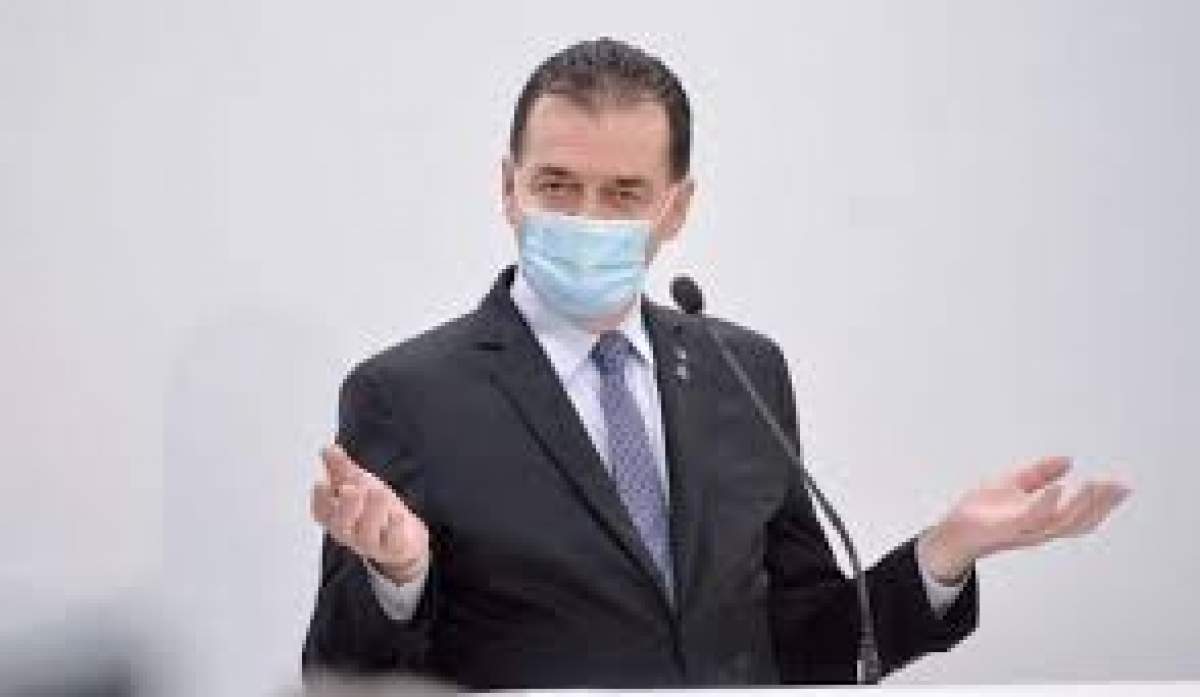Ludovic Orban s-a afișat purtând masca de protecție în cadrul unei conferințe de presă
