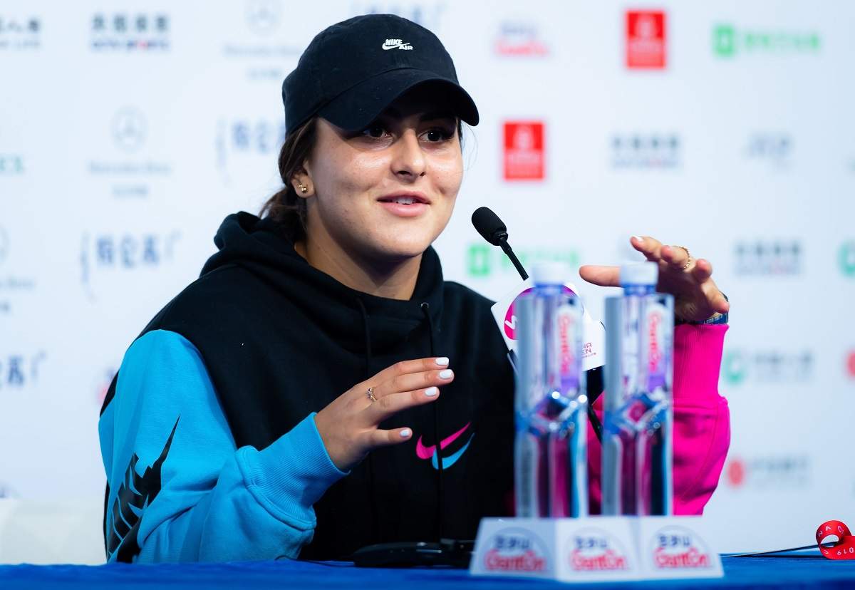 Bianca Andreescu, la conferința de presă după meciul cu Jennifer Brady de la China Open, 5 octombrie 2019