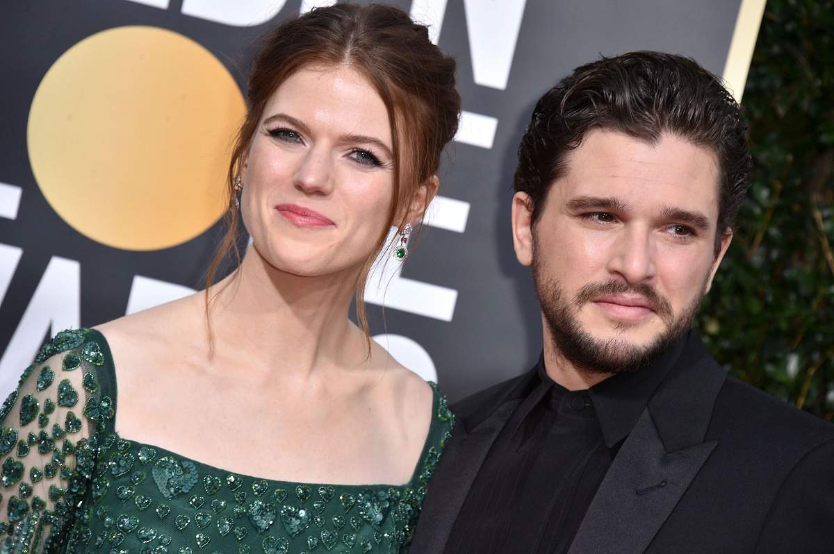 Kit Harington și Rose Leslie la Globurile de Aur Ediția 77, 5 ianuarie 2020