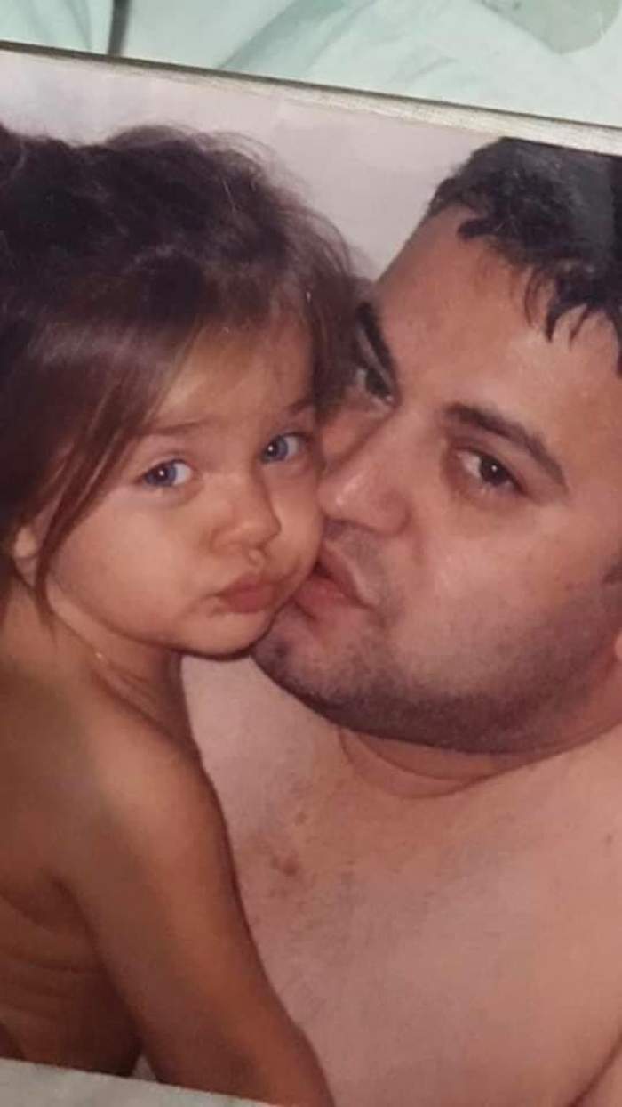 Nepoata lui Florin Salam cu tatăl ei când era mică