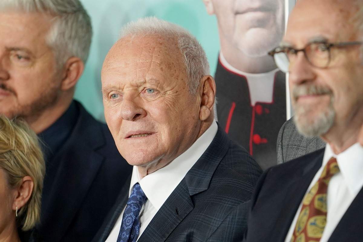 Anthony Hopkins la premiera pentru „Cei doi Papi” din Los Angeles, 18 noiembrie 2019