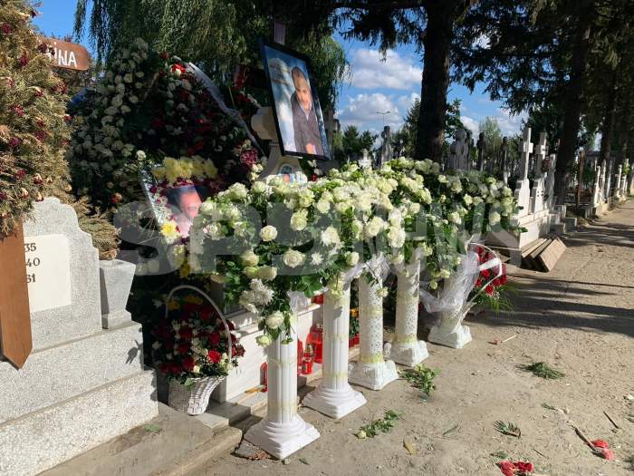 Mormântul lui Nelu Stoian, fratele lui Florin Salam, 29 septembrie 2020